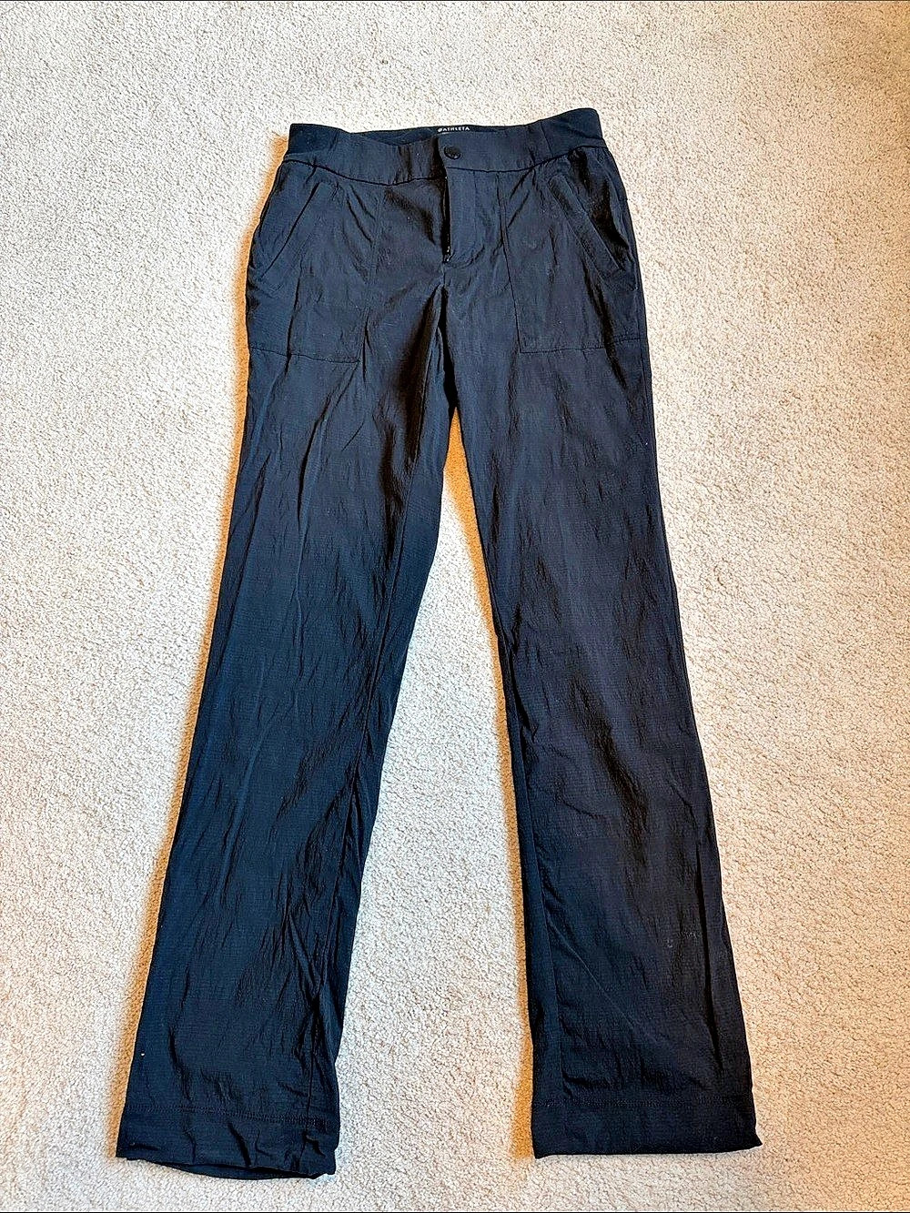 Athleta Trekkie Hike Pant Women's Black Flare Pants Size 2